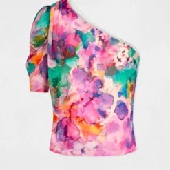 Blouse Asymétrique Imprimé Floral Multico Femme -Morgandetoi Boutique blouse asymetrique imprime floral multico femme vue3 32536300939430900
