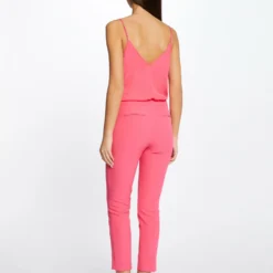 Morgandetoi Boutique -Morgandetoi Boutique blouse bretelles fines a dentelle rose femme vue2 32536300883140503