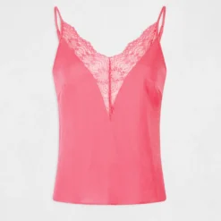 Blouse Bretelles Fines à Dentelle Rose Femme 8 Blouse Bretelles Fines à Dentelle Rose Femme -Morgandetoi Boutique blouse bretelles fines a dentelle rose femme vue3 32536300883140503