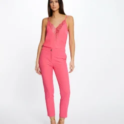 Blouse Bretelles Fines à Dentelle Rose Femme 7 Blouse Bretelles Fines à Dentelle Rose Femme -Morgandetoi Boutique blouse bretelles fines a dentelle rose femme vue5 32536300883140503