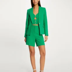 Blouse Bretelles Fines Avec Boutons Vert Femme -Morgandetoi Boutique blouse bretelles fines avec boutons vert femme vue5 32536300942160600