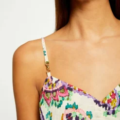 Blouse Bretelles Fines Imprimé Cachemire Multico Femme -Morgandetoi Boutique blouse bretelles fines imprime cachemire multico femme vue4 32536300942120900