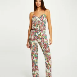 Blouse Bretelles Fines Imprimé Cachemire Multico Femme -Morgandetoi Boutique blouse bretelles fines imprime cachemire multico femme vue5 32536300942120900