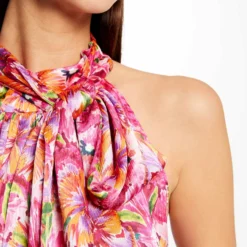 Blouse Col Lavallière Imprimé Floral Multico Femme 11 Blouse Col Lavallière Imprimé Floral Multico Femme -Morgandetoi Boutique blouse col lavalliere imprime floral multico femme vue4 32536300947280900