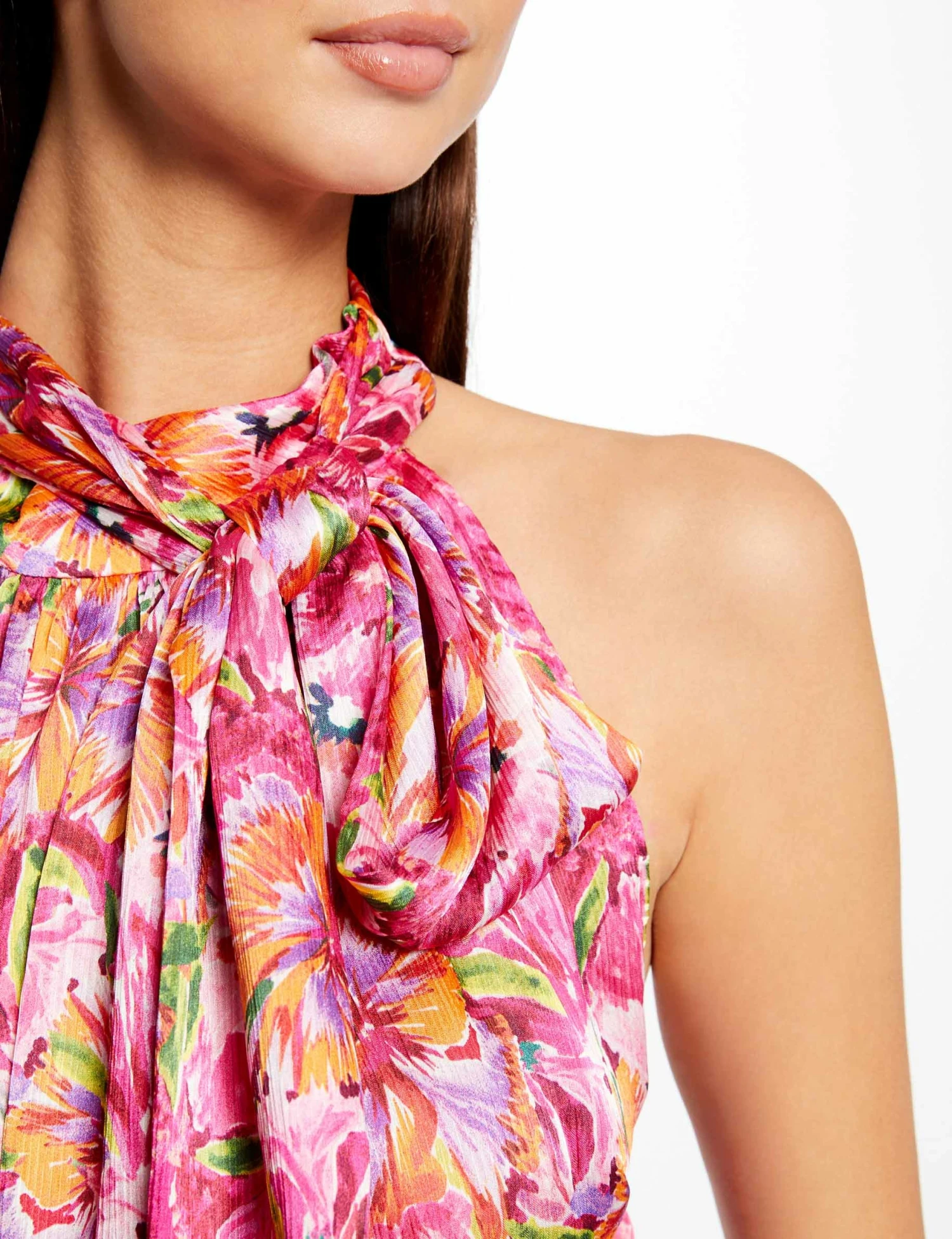 Blouse Col Lavallière Imprimé Floral Multico Femme 6 Blouse Col Lavallière Imprimé Floral Multico Femme – Image 6