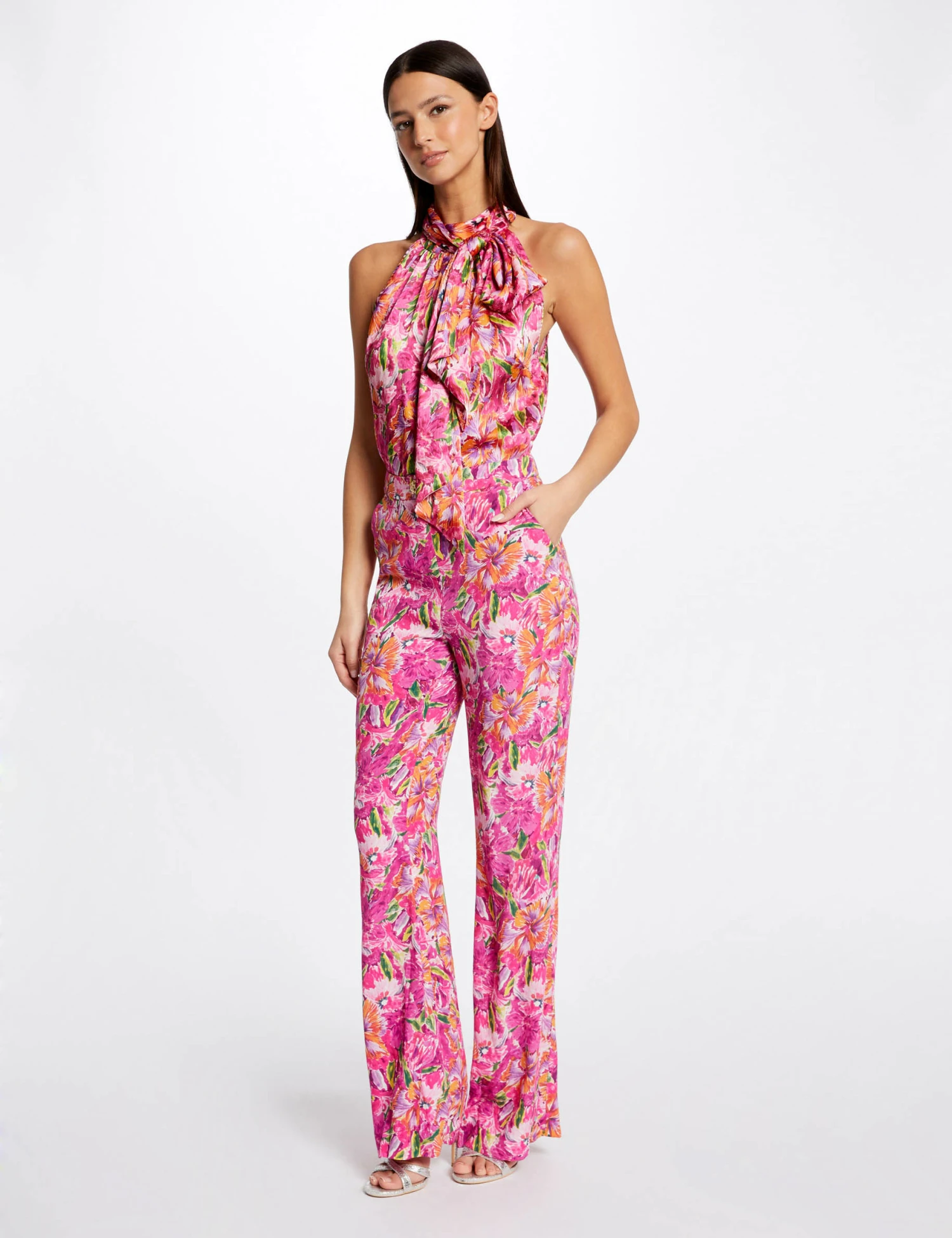 Blouse Col Lavallière Imprimé Floral Multico Femme 4 Blouse Col Lavallière Imprimé Floral Multico Femme – Image 4