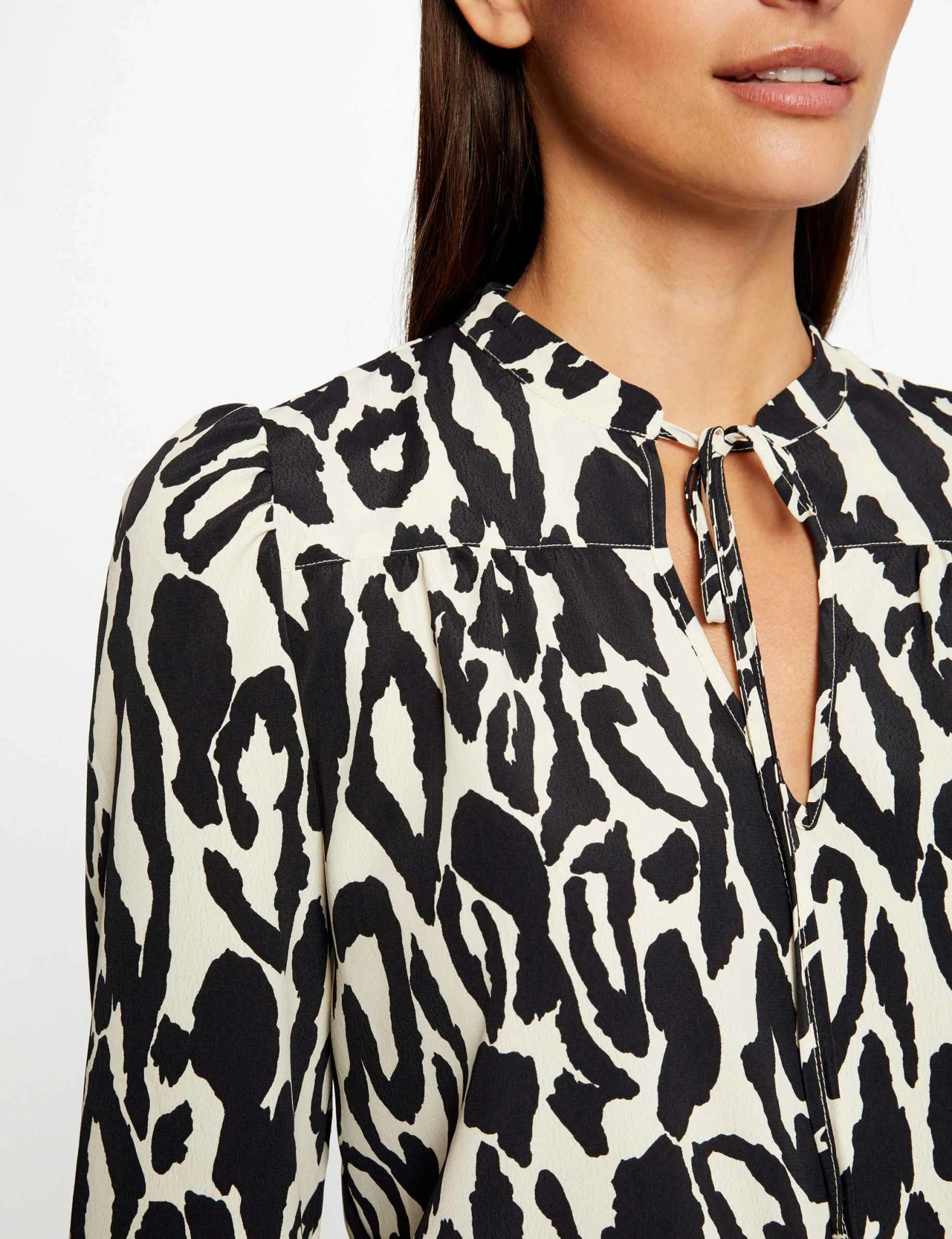 Blouse Manches 3/4 Imprimé Animalier Multico Femme 5 Blouse Manches 3/4 Imprimé Animalier Multico Femme – Image 5