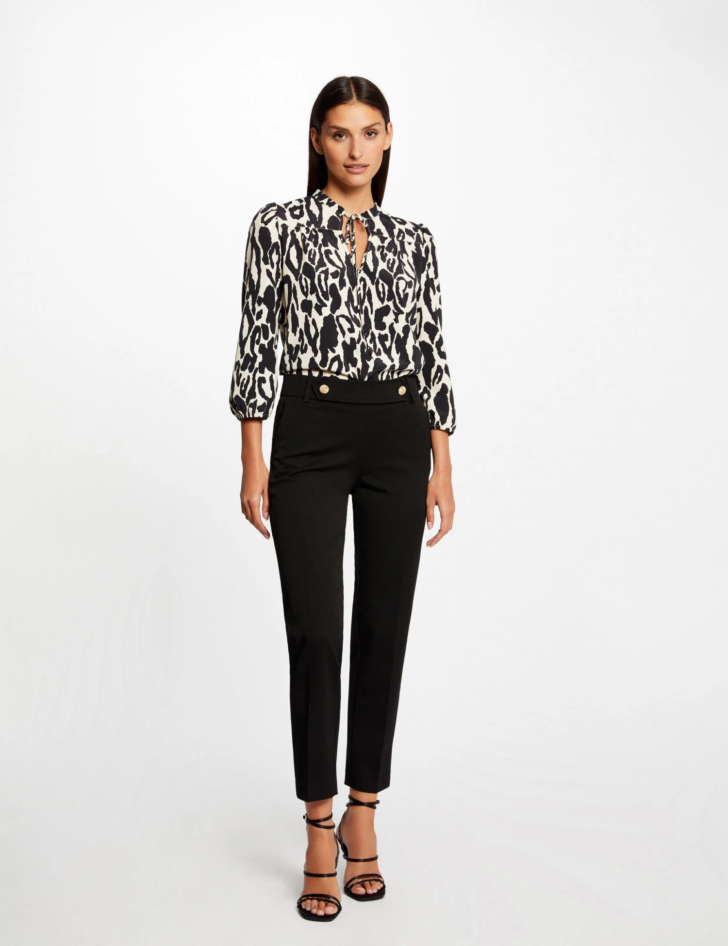 Blouse Manches 3/4 Imprimé Animalier Multico Femme 3 Blouse Manches 3/4 Imprimé Animalier Multico Femme – Image 3