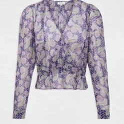 Blouse Manches Longues Imprimée Multico Femme -Morgandetoi Boutique blouse manches longues imprimee multico femme vue3 32536300923520900