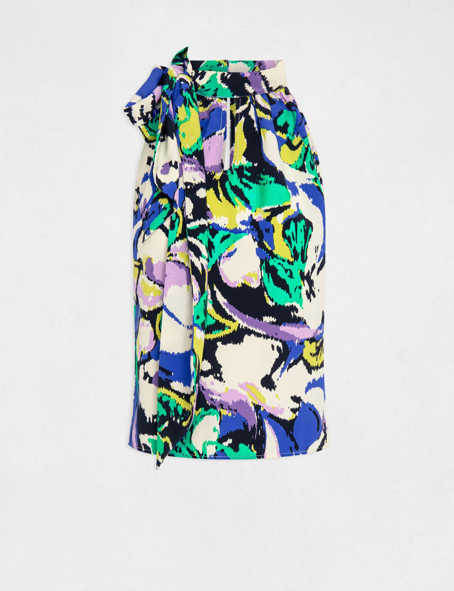 Blouse Sans Manches Imprimé Abstrait Multico Femme 4 Blouse Sans Manches Imprimé Abstrait Multico Femme – Image 4