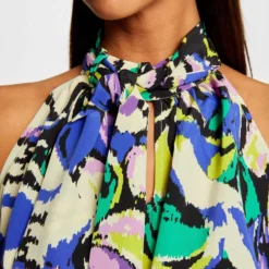 Blouse Sans Manches Imprimé Abstrait Multico Femme 9 Blouse Sans Manches Imprimé Abstrait Multico Femme -Morgandetoi Boutique blouse sans manches imprime abstrait multico femme vue4 32536300958760900