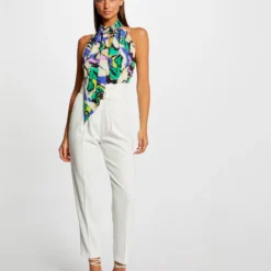 Blouse Sans Manches Imprimé Abstrait Multico Femme 7 Blouse Sans Manches Imprimé Abstrait Multico Femme -Morgandetoi Boutique blouse sans manches imprime abstrait multico femme vue5 32536300958760900