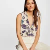 Blouse Sans Manches Imprimé Floral Multico Femme