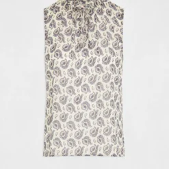 Blouse Sans Manches Imprimé Végétal Multico Femme -Morgandetoi Boutique blouse sans manches imprime vegetal multico femme vue3 32536300958880900