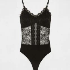 Body Bretelles Fines En Dentelle Noir Femme -Morgandetoi Boutique body bretelles fines en dentelle noir femme vue3 32536300939090100