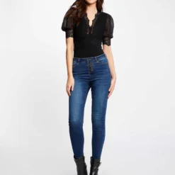 Body Manches Courtes à Dentelle Noir Femme 7 Body Manches Courtes à Dentelle Noir Femme -Morgandetoi Boutique body manches courtes a dentelle noir femme vue5 32536300901220100