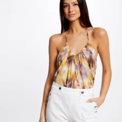 Bustier à Bretelles Imprimé Abstrait Multico Femme -Morgandetoi Boutique bustier a bretelles imprime abstrait multico femme vue6 32536300939450900