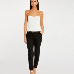 Bustier Avec Bretelles Fantaisie Ecru Femme -Morgandetoi Boutique bustier avec bretelles fantaisie ecru femme vue5 32536300936440201