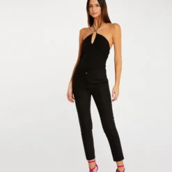 Bustier Avec Détail Chaîne Noir Femme 7 Bustier Avec Détail Chaîne Noir Femme -Morgandetoi Boutique bustier avec detail chaine noir femme vue5 32536300931400100