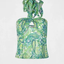 Bustier Bretelles à Nouer Imprimé Multico Femme -Morgandetoi Boutique bustier bretelles a nouer imprime multico femme vue3 32536300939420900