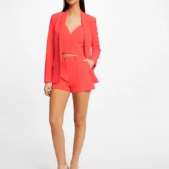 Bustier Crop Top Ornement Aux Bretelles Orange Femme -Morgandetoi Boutique bustier crop top ornement aux bretelles orange femme vue5 32536300939490703