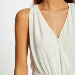 Combinaison Ample à Jambes Plissées Ecru Femme 9 Combinaison Ample à Jambes Plissées Ecru Femme -Morgandetoi Boutique combinaison ample a jambes plissees ecru femme vue4 32536300886640201