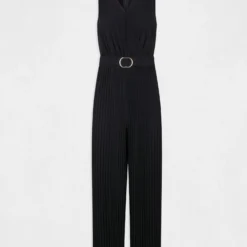 Combinaison Ample à Jambes Plissées Marine Femme 8 Combinaison Ample à Jambes Plissées Marine Femme -Morgandetoi Boutique combinaison ample a jambes plissees marine femme vue3 32536300886640301