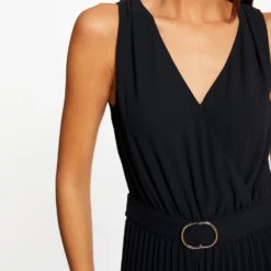 Combinaison Ample à Jambes Plissées Marine Femme 9 Combinaison Ample à Jambes Plissées Marine Femme -Morgandetoi Boutique combinaison ample a jambes plissees marine femme vue4 32536300886640301