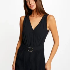 Combinaison Ample à Jambes Plissées Marine Femme 7 Combinaison Ample à Jambes Plissées Marine Femme -Morgandetoi Boutique combinaison ample a jambes plissees marine femme vue5 32536300886640301