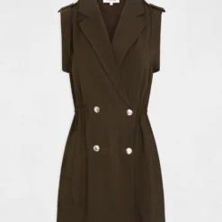 Combinaison Cintrée Double Boutonnage Vert Fonce Femme 8 Combinaison Cintrée Double Boutonnage Vert Fonce Femme -Morgandetoi Boutique combinaison cintree double boutonnage vert fonce femme vue3 32536300950730601