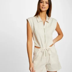 Combinaison Droite Avec Ouvertures Ecru Moyen Femme -Morgandetoi Boutique combinaison droite avec ouvertures ecru moyen femme vue6 32536300939310213