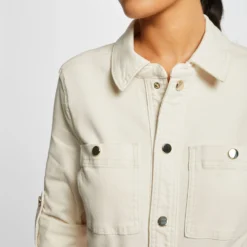 Combinaison Droite Boutonnée Ecru Moyen Femme -Morgandetoi Boutique combinaison droite boutonnee ecru moyen femme vue4 32536300930030213