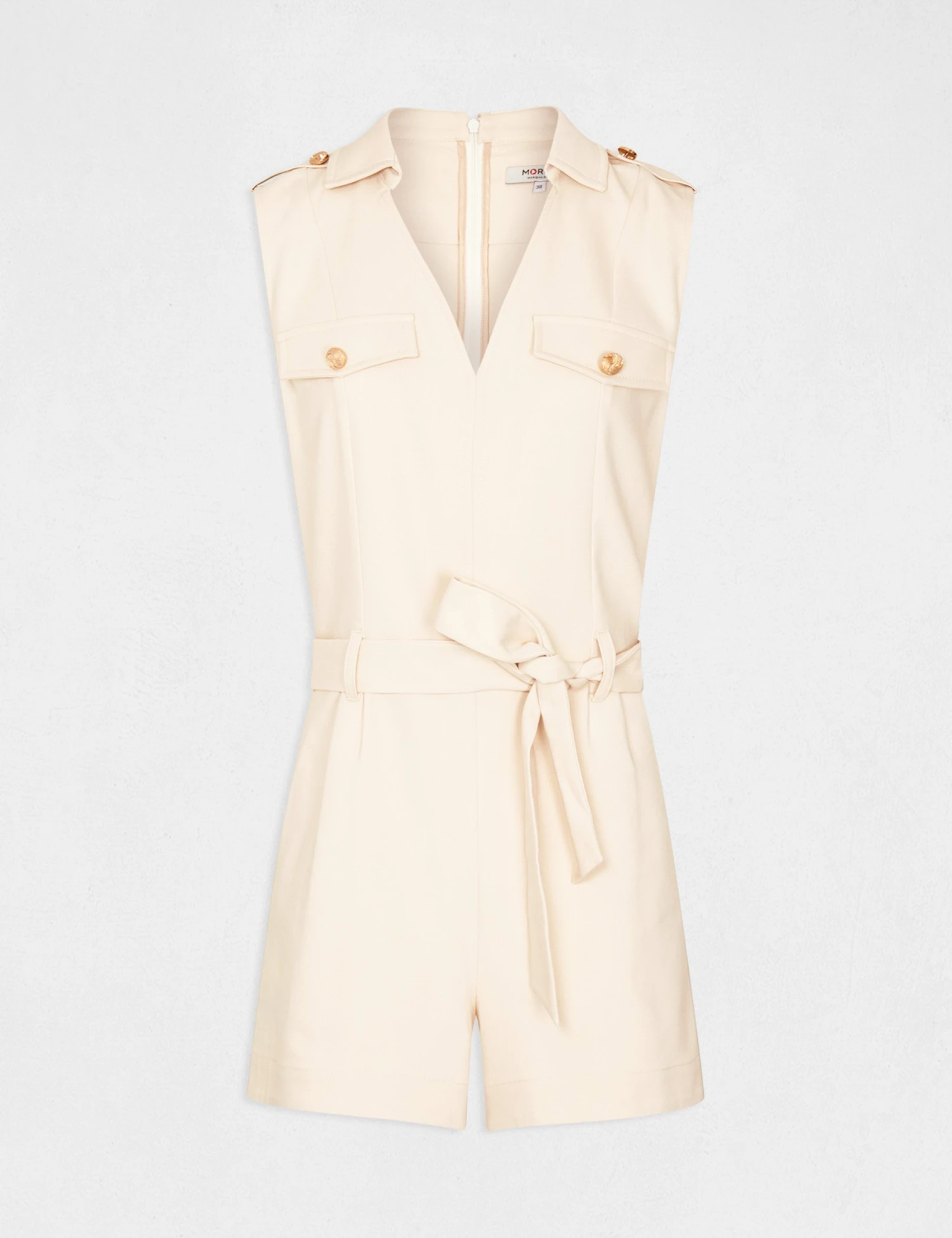 Combinaison Droite Sans Manches Ivoire Femme 5 Combinaison Droite Sans Manches Ivoire Femme – Image 5