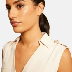 Combinaison Droite Sans Manches Ivoire Femme 8 Combinaison Droite Sans Manches Ivoire Femme -Morgandetoi Boutique combinaison droite sans manches ivoire femme vue6 32536300923540203