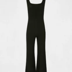 Combinaison En Tricot Large à Bretelles Noir Femme 8 Combinaison En Tricot Large à Bretelles Noir Femme -Morgandetoi Boutique combinaison en tricot large a bretelles noir femme vue3 32536300945250100