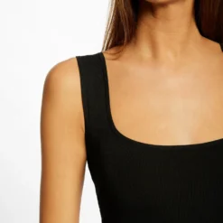 Combinaison En Tricot Large à Bretelles Noir Femme 9 Combinaison En Tricot Large à Bretelles Noir Femme -Morgandetoi Boutique combinaison en tricot large a bretelles noir femme vue4 32536300945250100