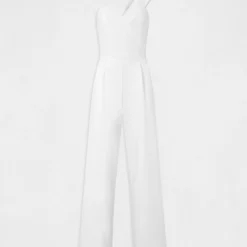 Combinaison Jambe Large Asymétrique Ecru Femme -Morgandetoi Boutique combinaison jambe large asymetrique ecru femme vue3 32536300947260201
