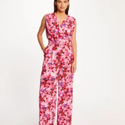 Combinaison Jambe Large Imprimé Floral Multico Femme -Morgandetoi Boutique combinaison jambe large imprime floral multico femme vue5 32536300951360900