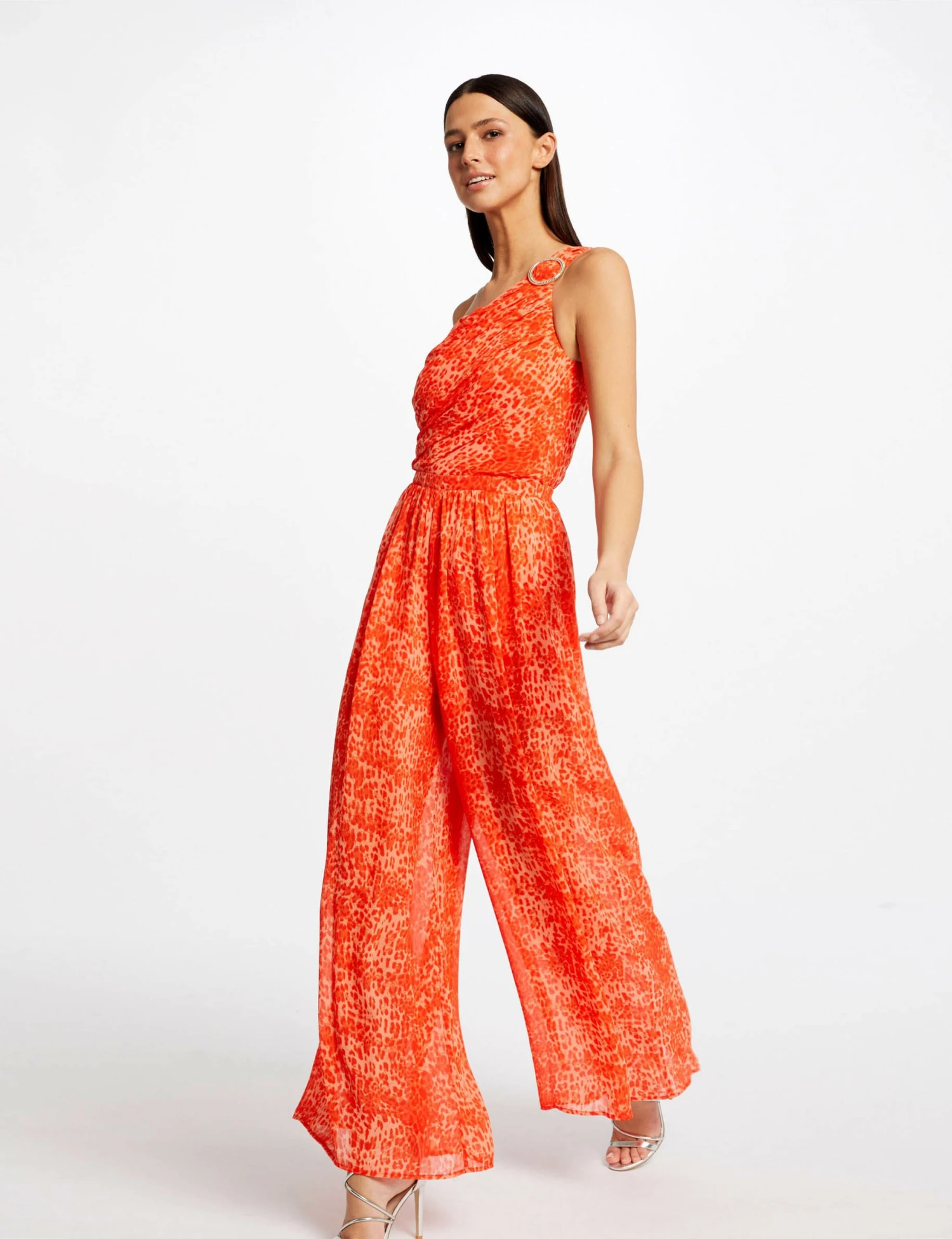 Combinaison Large Imprimé Léopard Caramel Femme 1 Combinaison Large Imprimé Léopard Caramel Femme