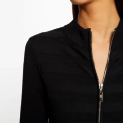 Combinaison Tricot Droite Zippée Noir Femme 9 Combinaison Tricot Droite Zippée Noir Femme -Morgandetoi Boutique combinaison tricot droite zippee noir femme vue4 32536300950100100
