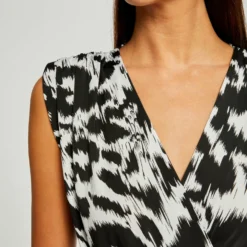 Débardeur à épaulettes Imprimé Abstrait Multico Femme -Morgandetoi Boutique debardeur a epaulettes imprime abstrait multico femme vue4 32536300959280900