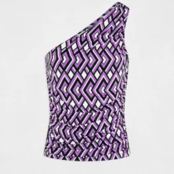 Débardeur Asymétrique Imprimé Multico Femme -Morgandetoi Boutique debardeur asymetrique imprime multico femme vue3 32536300954260900