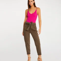 Débardeur Avec Bretelles à Ornements Rose Fonce Femme -Morgandetoi Boutique debardeur avec bretelles a ornements rose fonce femme vue5 32536300932460515