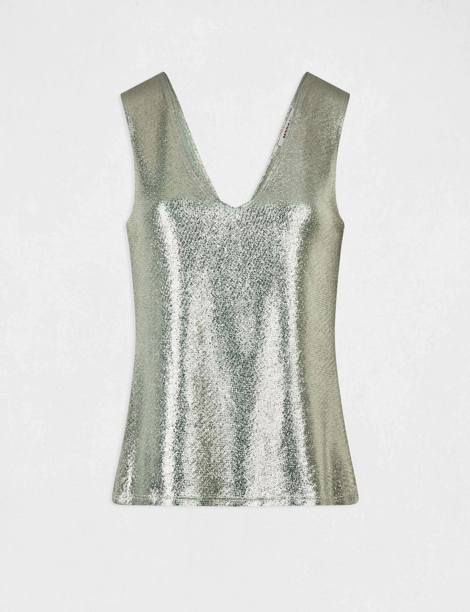 Débardeur Avec Fils Métallisés Bleu Femme 4 Débardeur Avec Fils Métallisés Bleu Femme – Image 4