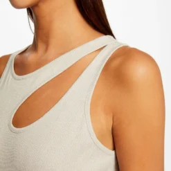 Débardeur Avec Ouverture épaule Ivoire Femme -Morgandetoi Boutique debardeur avec ouverture epaule ivoire femme vue4 32536300950650203