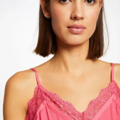 Débardeur Bretelles Fines Avec Boutons Fuchsia Femme -Morgandetoi Boutique debardeur bretelles fines avec boutons fuchsia femme vue4 32536300922910506