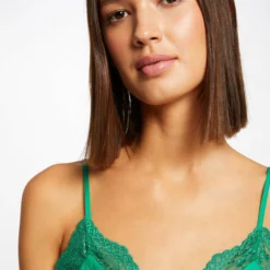 Débardeur Bretelles Fines Avec Boutons Vert Moyen Femme -Morgandetoi Boutique debardeur bretelles fines avec boutons vert moyen femme vue4 32536300922910608