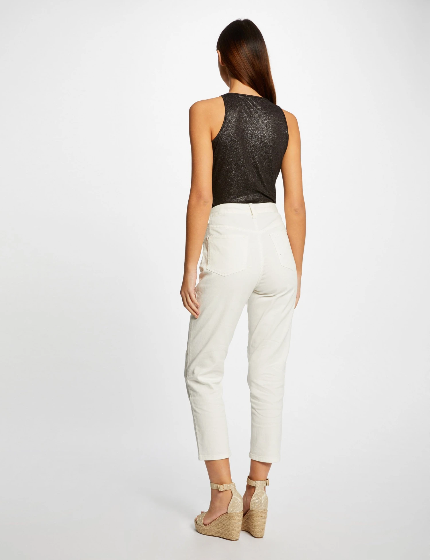 Débardeur Bretelles Fines Avec Chaînes Noir Femme 2 Débardeur Bretelles Fines Avec Chaînes Noir Femme – Image 2