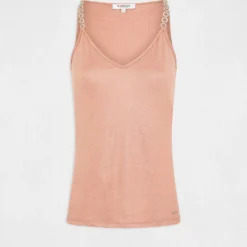 Débardeur Bretelles Fines Avec Chaînes Rose Moyen Femme 8 Débardeur Bretelles Fines Avec Chaînes Rose Moyen Femme -Morgandetoi Boutique debardeur bretelles fines avec chaines rose moyen femme vue3 32536300939060514