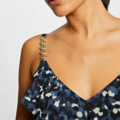Débardeur Bretelles Fines Imprimé Bleu Femme -Morgandetoi Boutique debardeur bretelles fines imprime bleu femme vue4 32536300931430300